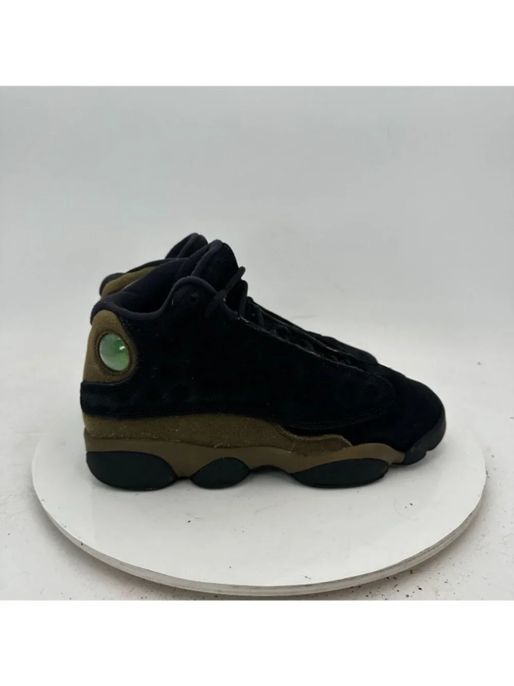 Nike Air Jordan 13 Youth Size 5Y Women 6.5 884129-006 Olive Brown Black Shoes